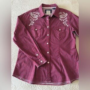 Panhandle Classic Western Shirt.  Sz L